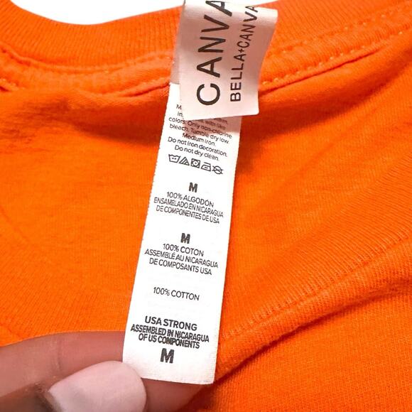 Raising Cane's Chicken Fingers One Love Pixel Dog Orange Employee T-Shirt M - Picture 3 of 5